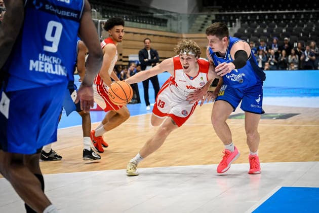 Barmer 2. Basketball Bundesliga ProA: RheinStars Köln vs HAKRO Merlins Crailsheim, 20.12.2025 Adam John Paige (RheinStarsKöln 13), Barmer 2. Basketball Bundesliga ProA: RheinStars Köln vs HAKRO Merlins Crailsheim am 20.12.2025 im Castello Düsseldorf in Düsseldorf (Nordrhein-Westfalen) Copyright: xBEAUTIFULxSPORTS Mueller-Laschetx