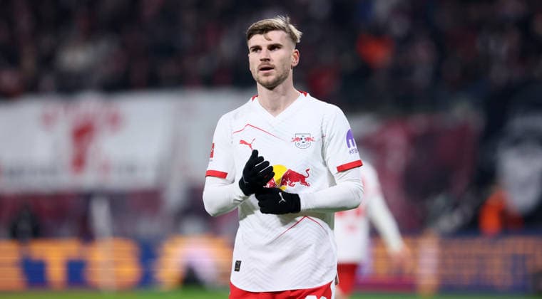 RB Leipzig - Leverkusen Bundesliga Leipzig, 20.12.2025, Red Bull Arena, Fußball, 1.Bundesliga, 15.Spieltag , RB Leipzig vs. Bayer Leverkusen 1:3 (1:2) , Im Bild: Timo Werner (36, RB Leipzig). , Nur zur redaktionellen Nutzung. Only editorial use. , DFL DFB regulations prohibit any use of photographs as image sequences and or quasi-video. ,