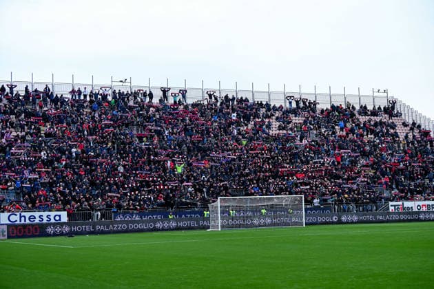 Curva Nord supporters of Cagliari Calcio during the Serie A soccer match between Cagliari Calcio and Pisa at the Unipol Domus in Cagliari, Sardinia - Sunday, 21 december 2025. - Soccer  Copyright: xGianlucaxZuddas LaPressex