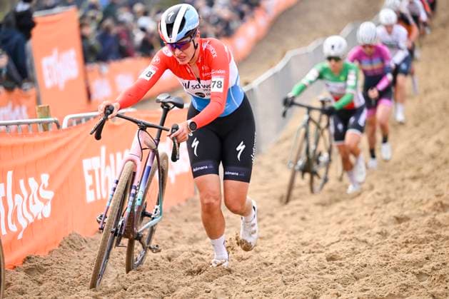 UCI Cyclocross World Cup 2025-2026 Koksijde KOKSIJDE, BELGIUM - DECEMBER 21 : Schreiber Marie (LUX) of Team Sd Worx - Protime in action during the 6th leg of the Koksijde UCI Cyclocross World Cup 2025-2026 a cyclocross race for Women Elite on December 21, 2025 in Koksijde, Belgium, 21 12 2025 ( Koksijde Belgium  Copyright: xNicoxVereeckenx