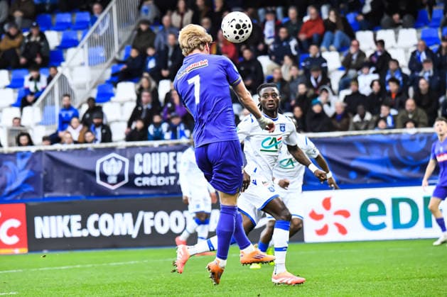 FOOTBALL : AJ Auxerre vs AS Monaco - Coupe de France - 32e de final - 21 12 2025 But de Mika Biereth (AS Monaco) AuxerreFrance  Copyright: xBaptistexAutissierx