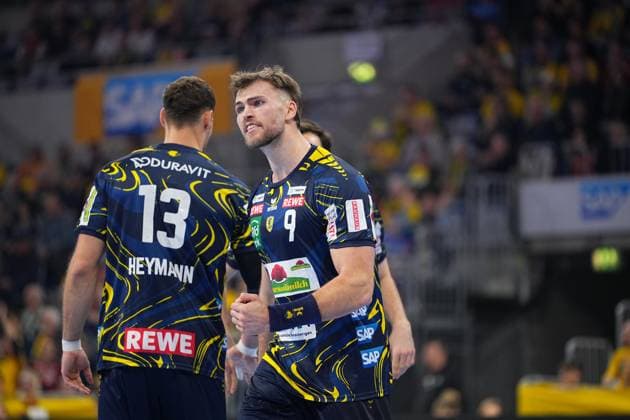 RECORD DATE NOT STATED Szene mit Steven Plucnar Jacobsen (9; Rhein Neckar Löwen) Steven Plucnar Jacobsen (9; Rhein Neckar Löwen) in Aktion