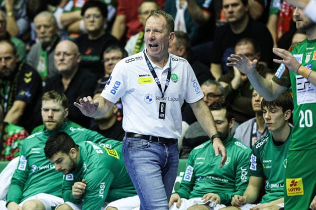 Trainer Frank Carstens (SC DHfK Leipzig) - Handball Bundesliga Saison 2025-2026 SC Magdeburg vs. SC DHFK Leipzig in der GETEC Arena in Magdeburg - Handball,Deutschland,21.12.2025