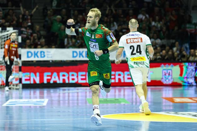 Matthias Musche (SC Magdeburg,6) - Handball Bundesliga Saison 2025-2026 SC Magdeburg vs. SC DHFK Leipzig in der GETEC Arena in Magdeburg - Aktion,Handball,Deutschland,21.12.2025