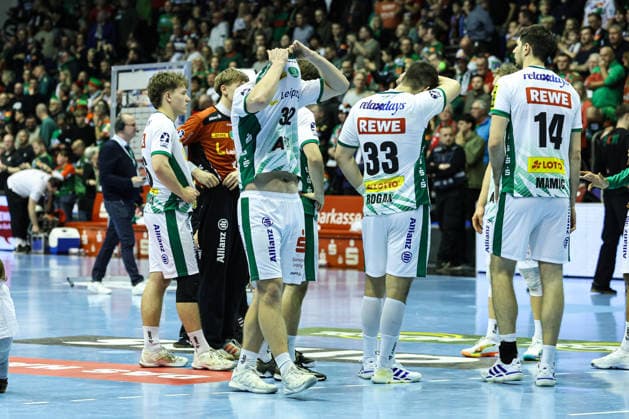 Franz Semper (M.,SC DHFK Leipzig,32) - Handball Bundesliga Saison 2025-2026 SC Magdeburg vs. SC DHFK Leipzig in der GETEC Arena in Magdeburg - Aktion,Handball,Deutschland,21.12.2025