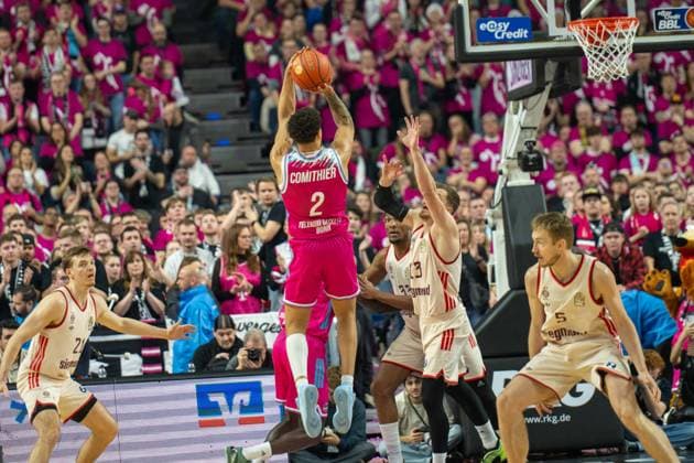 Alijah Comithier, Small Forward , (Telekom Baskets Bonn 2), , Telekom Baskets Bonn vs. FC Bayern Basketball, Basketball, BBL, 31. Spieltag, 21.12.2025 Koeln Nordrhein-Westfalen Deutschland