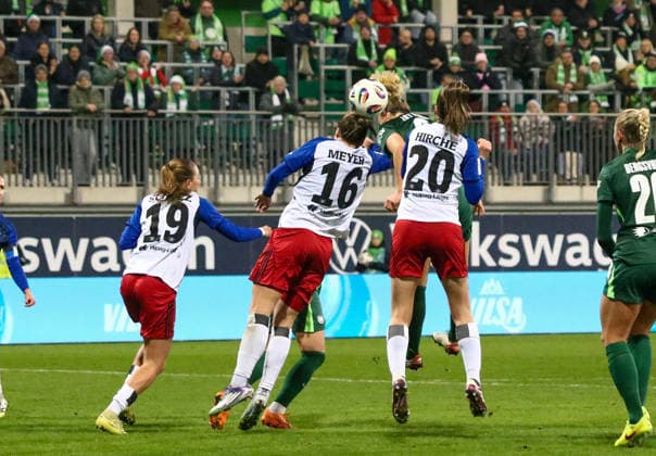 Deutschland: Frauen-Bundesliga 2025 26, 14. Spieltag - VfL Wolfsburg VS Hamburger SV - AOK Stadion (Wolfsburg): Christin Meyer (Hamburger SV Frauen, 16) Copyright: xAymanxAlahmedx