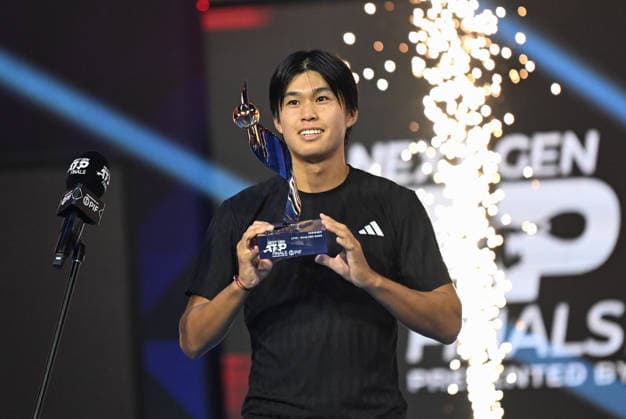 Next Gen ATP, Tennis Herren Tennis Finals Presented by PIF - Jeddah Learner Tien from USA during his final match at the 2025 ATP NextGen Finals in Jeddah , on December 21, 2025.