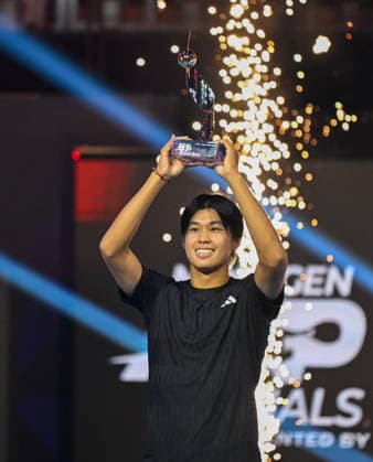 Next Gen ATP, Tennis Herren Tennis Finals Presented by PIF - Jeddah Learner Tien from USA during his final match at the 2025 ATP NextGen Finals in Jeddah , on December 21, 2025.