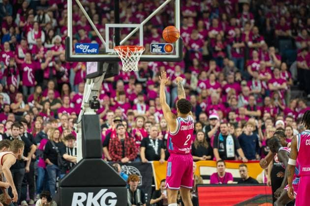 Alijah Comithier, Small Forward , (Telekom Baskets Bonn 2), , Telekom Baskets Bonn vs. FC Bayern Basketball, Basketball, BBL, 31. Spieltag, 21.12.2025 Koeln Nordrhein-Westfalen Deutschland