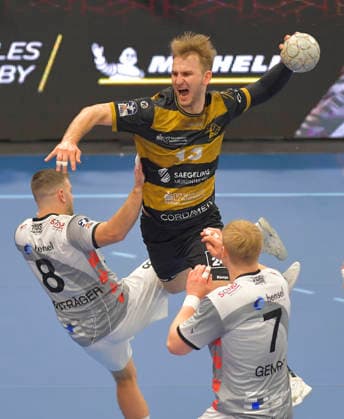 21.12.2025, Dresdens Anton Preußner, Handball, 2. Bundesliga, HC Elbflorenz Dresden - TV Großwallstadt, (c) Dresden