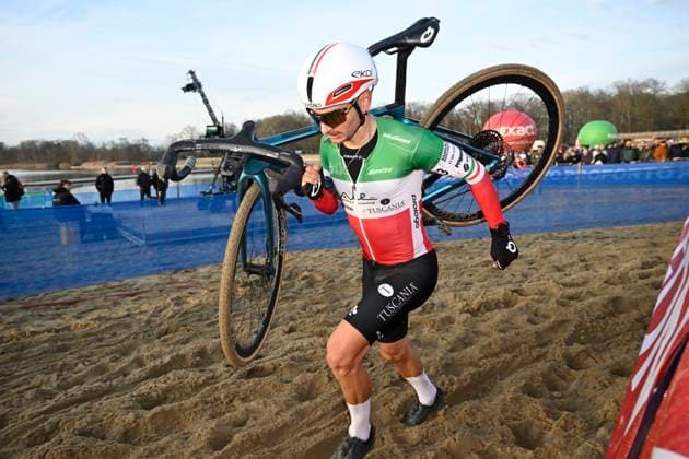 X2O Badkamers Trofee 2025-2026 Hofstade HOFSTADE, BELGIUM - DECEMBER 22 : Bertolini Gioele (ITA) of Guerciotti during the 4th leg of the Plage Cross X2O Badkamers Trofee 2025-2026 a cyclocross race for Men Elite on December 22, 2025 in Hofstade, Belgium, 22 12 2025 ( Hofstade Belgium  Copyright: xNicoxVereeckenx