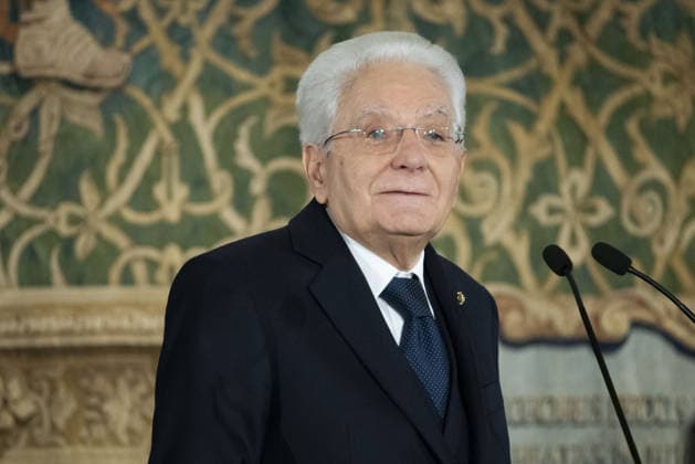 Foto IPP Diego Nangano Cappello Roma 22-12-2025 Cerimonia di consegna della Bandiera agli atleti italiani in partenza per i Giochi Olimpici e Paralimpici di Milano Cortina 2026 nella foto: Sergio Mattarella (Presidente della Repubblica Italiana) Italy Photo Press - World Copyright italy ITALY  Copyright: xR4924_italyphotopressx