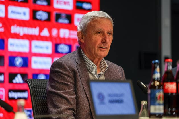 Svetislav Pesic (FC Bayern Basketball, neuer Chef-Trainer), GER, FC Bayern Basketball Pressekonferenz, Saison 2025 2026, 22.12.2025, GER, FC Bayern Basketball Pressekonferenz, Saison 2025 2026, 22.12.2025 Muenchen Copyright: xEibner-Pressefoto JennixMaulx EP_JML