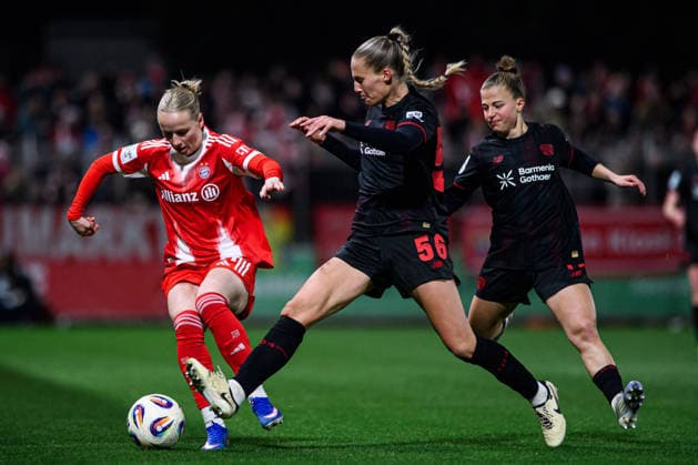 LEVERKUSEN, GERMANY - 22 DECEMBER, 2025: - 1. Frauen Bundesliga match Bayer 04 Leverkusen vs Bayern Munich at Urlich Haberland Stadion.  Copyright: xVITALIIxKLIUIEVx