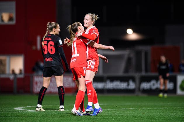 LEVERKUSEN, GERMANY - 22 DECEMBER, 2025: - 1. Frauen Bundesliga match Bayer 04 Leverkusen vs Bayern Munich at Urlich Haberland Stadion.  Copyright: xVITALIIxKLIUIEVx