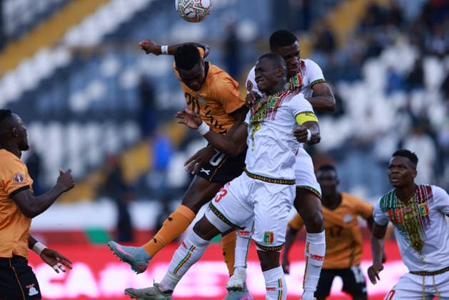 MOROCCO, CASABLANCA- 22 December 2025 - Patson Daka, Aliou Dieng during the Africa Cup of Nations 2025 group A match between national team, Nationalteam of Mali and National team Zambia at the Mohammed V Stadium in Casablanca on 22 December 2025. Photo SFSI Mali v Zambia - AFCON 2025 - Group A Copyright: xSFSIx