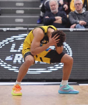 Ludwigsburg , easyCredit Basketball Bundesliga MHP Riesen Ludwigsburg vs. Rasta Vechta , Brandon Tischler ( Riesen )