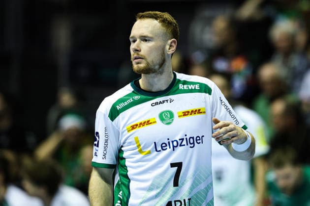 Tomas Piroch (SC DHfK Leipzig,7) - Handball Bundesliga Saison 2025-2026 SC Magdeburg vs. SC DHFK Leipzig in der GETEC Arena in Magdeburg - Einzelbild,Aktion,Handball,Deutschland,21.12.2025