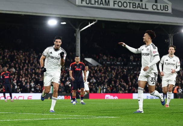 London, England, 22nd December 2025. Raul JimÃ nez of Fulham celebrates scoring his sides opening goal during the Fulham vs Nottingham Forest Premier League match at Craven Cottage, London. Picture credit should read: David Klein Sportimage EDITORIAL USE ONLY. No use with unauthorised audio, video, data, fixture lists, club league logos or live services. Online in-match use limited to 120 images, no video emulation. No use in betting, games or single club league player publications. SPI_DK_026_Fulham_Forest SPI-4392-0026