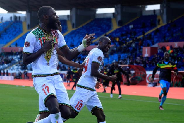 CASABLANCA, MOROCCO - DECEMBER 22: Lassine Sinayoko and Kamory Doumbia of Mali during the Africa Cup of Nations (AFCON) match between Mali and Zambia on December 22nd at Mohammed V Stadium, Morocco. Photo by Vincent Kamto Copyright: xVincentxKAMTOx(+237)699961247x