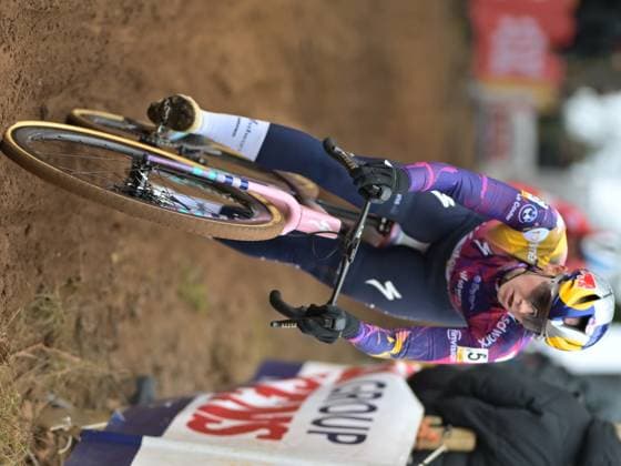 Hungarian Kata Blanka Vas pictured in action during the women elite race at the cyclocross cycling event in Heusden-Zolder, stage 5 8 in the Superprestige competition, Tuesday 23 December 2025. DAVIDxPINTENS  x150964472x