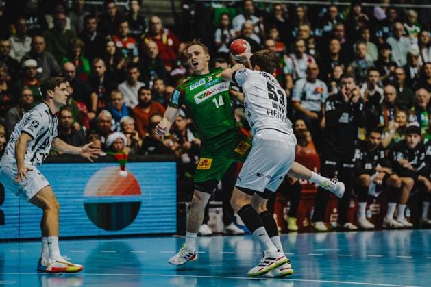 Deutschland: HBL DAIKIN Handball Bundesliga 2025 26, 6. Spieltag - SC Magdeburg vs THW Kiel - GETEC Arena (Magdeburg): Omar Ingi Magnusson (SC Magdeburg, 14) Copyright: xTomxLauruschkatx