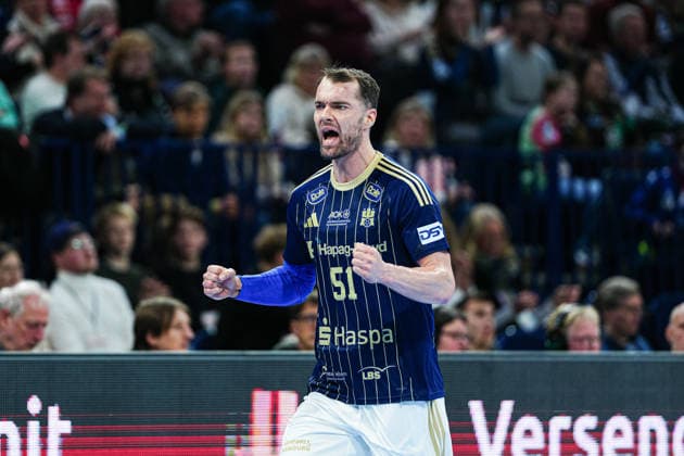 Torjubel Casper U. Mortensen (Handball Verein Hamburg, 51) GER, Handball Sport Verein Hamburg vs. Fuechse Berlin, Handball, 1. Bundesliga, Spieltag 24, Saison 2025 2026, 23.12.2025 GER, Handball Sport Verein Hamburg vs. Fuechse Berlin, Handball, 1. Bundesliga, Spieltag 24, Saison 2025 2026, 23.12.2025 Hamburg Copyright: xEibner-Pressefoto MarcelxvonxFehrnx EP_MFN