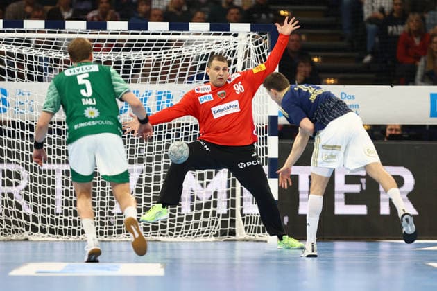 96 Dejan Milosavljev (Füchse Berlin) Handball I Herren I Bundesliga (Daikin HBL) I Saison 2025-2026 I 24. Spieltag I Handball Verein Hamburg - Füchse Berlin I 23.12.2025 I Barclays Arena