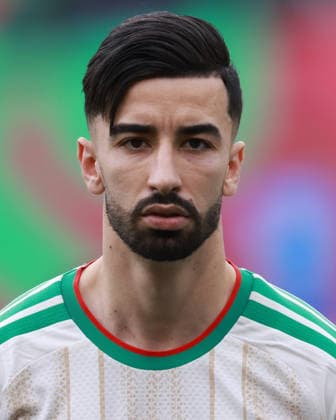 Morocco, Rabat - 24 December 2025 - Portrait of Mohamed Amoura of Algeria national team, Nationalteam headshot during the Africa Cup of Nations 2025 match of group E between Algeria national team and Sudan national team at Stade Prince Moulay el Hassan in Rabat. AFCON 2025 - Algeria vs. Sudan Copyright: xSFSIx
