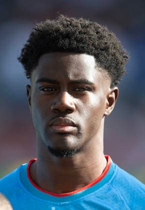 Congo DR v Benin: Group D - Africa Cup Of Nations RABAT, MOROCCO - DECEMBER 23: Nathanael Mbuku of Congo DR prior to the Africa Cup Of Nations Group D match between Congo DR and Benin at on December 23, 2025 in Rabat, Morocco. Rabat Morocco Copyright: xVisionhausx 776422241