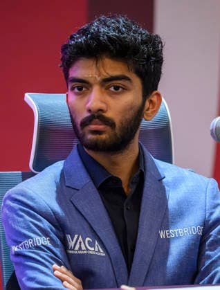 FIDE WORLD RAPID & BLITZ CHAMPIONSHIPS 2025 QATAR press conference, PK, Pressekonferenz Gukesh Dommaraju, Reigning World chess Champion of Indian attends a press conference ahead of the FIDE World Rapid & Blitz Championships 2025 in Doha,Qatar, on December. 25, 2025. DOHA Qatar Copyright: xNOUSHADxTHEKKAYILx