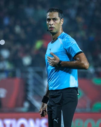 Cameroon vs Gabon match at the African Cup of Nations 2025 - Group F Amin Omar the match official during the match between Cameroon vs Gabon in the African Cup of Nations 2025 - Group F at Grand Stade D Agadir , Agadir, Morocco Agadir Agadir Morocco Copyright: xMohamedxTageldinx