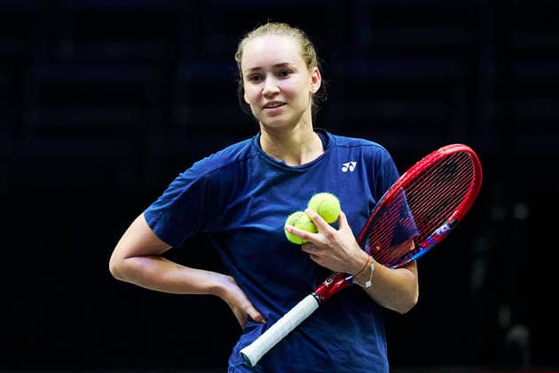 SHENZHEN, CHINA - DECEMBER 25: Elena Rybakina of Kazakhstan attends a training session of the 2025 World Tennis Continental Cup on December 25, 2025 in Shenzhen, Guangdong Province of China.  Copyright: xVCGx 111612020180