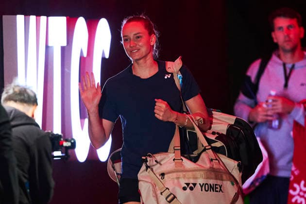 SHENZHEN, CHINA - DECEMBER 25: Elena Rybakina of Kazakhstan attends a training session of the 2025 World Tennis Continental Cup on December 25, 2025 in Shenzhen, Guangdong Province of China.  Copyright: xVCGx 111612020186