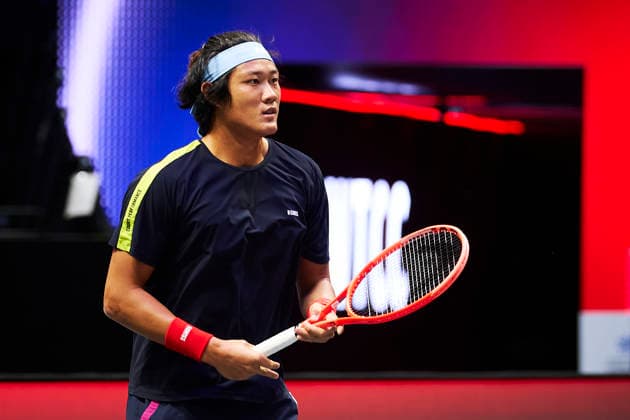 SHENZHEN, CHINA - DECEMBER 25: Zhang Zhizhen of China attends a training session of the 2025 World Tennis Continental Cup on December 25, 2025 in Shenzhen, Guangdong Province of China.  Copyright: xVCGx 111612020172