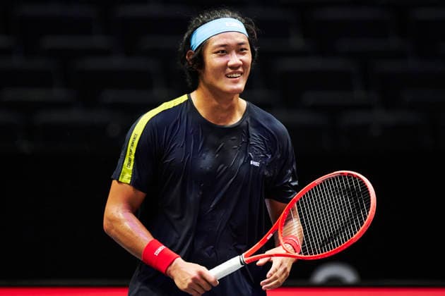 SHENZHEN, CHINA - DECEMBER 25: Zhang Zhizhen of China attends a training session of the 2025 World Tennis Continental Cup on December 25, 2025 in Shenzhen, Guangdong Province of China.  Copyright: xVCGx 111612020174