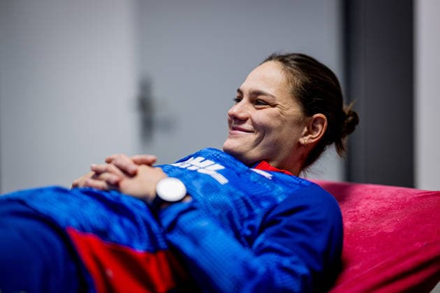 Leipzigs Giovanna Hoffmann. Training RB Leipzig Frauen am 5. Dezember 2025 nach Leverkusen. Sportschule Egidius Braun Abtnaundorf, Leipzig. Training RB Leipzig Frauen