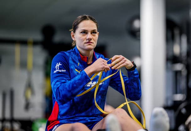 Leipzigs Giovanna Hoffmann. Training RB Leipzig Frauen am 5. Dezember 2025 nach Leverkusen. Sportschule Egidius Braun Abtnaundorf, Leipzig. Training RB Leipzig Frauen