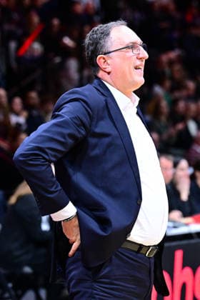 26.12.2025 - Basketball - Saison 2025 2026 - 2. Bundesliga Pro-A - 15. Spieltag: Nürnberg Falcons Basketball Club NBC - Giessen 46ers - AlSch - xalxscx - Branislav Ignjatovic (Trainer Headcoach JobStairs Giessen 46ers )