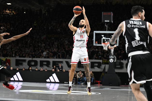 Evan Fournier Virtus Bologna - Olympiacos Piraeus Euroleague 2025 26 Round 18 Bologna, 26 12 2025 Foto E. Coppola Ciamillo-Castoria Bologna  Copyright: xEgiziaxCoppolax