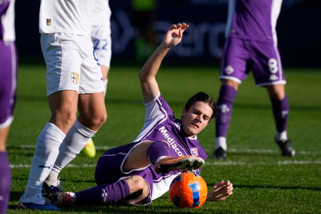Nicolo Fagioli (ACF Fiorentina) in action, Serie A, Parma Calcio 1913 v ACF Fiorentina, Ennio Tardini Stadium, December 27, 2025, Parma, Italy.