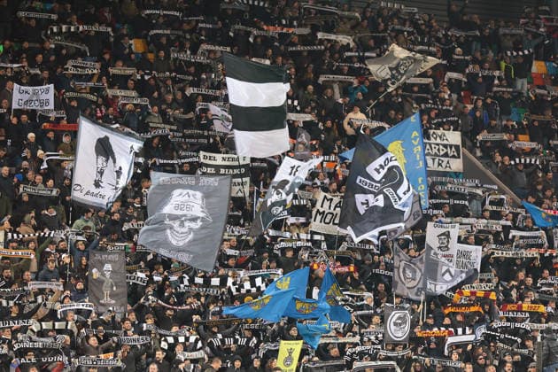 Fans during the Serie A soccer match between Udinese and Lazio at the Bluenergy Stadium in Udine, north east Italy - Saturday, December 27,2025 - soccer  Copyright: xAndreaxBressanutti LaPressex