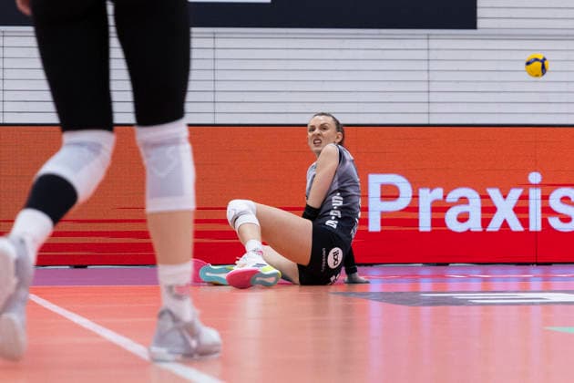 1. Volleyball Bundesliga Frauen: Schwarz-Weiss Erfurt vs. USC Münster; Erfurt; 27.12.2025 Isabel Kova?i? ( 11; Schwarz-Weiss Erfurt) 1. Volleyball Bundesliga Frauen: Schwarz-Weiss Erfurt vs. USC Münster; Riethsporthalle Erfurt; 27.12.2025 Copyright: xBEAUTIFULxSPORTS Duehringx