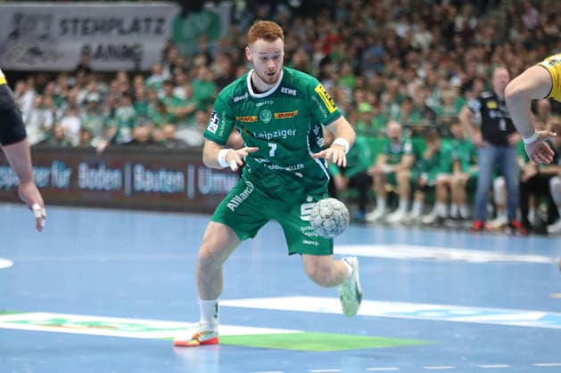 Handball DAIKIN HBL, SC DHfK Leipzig - Rhein-Neckar Löwen; 27.12.2025 Tomas Piroch (7, SC DHfK Leipzig). Handball, DAIKIN HBL, 1. Bundesliga, Saison 2025 2026, 19. Spieltag: SC DHfK Leipzig vs. Rhein-Neckar Löwen am 27.12.2025 in der Quarterback Immobilien Arena Leipzig. Copyright: xBEAUTIFULxSPORTS JanxKaeferx