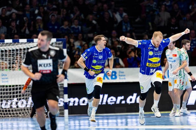 27.12.2025, GER, Handball, Maenner, Saison 25 26, Daikin 1.Bl, 19.Spieltag, ThSV Eisenach - SC Magdeburg Oskar Joelsson (ThSV Eisenach,3) 99817 Eisenach Werner-Assmann-Halle Am Sportp Thueringen Deutschland