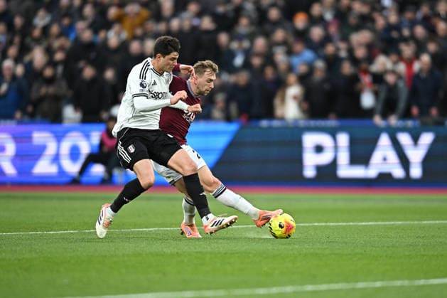 West Ham United v Fulham, Premier League West Ham United forward Jarrod Bowen (20) during the Premier League match between West Ham United and Fulham at the London Stadium, London, UK on 27 December 2025. London London Stadium UK Editorial use only DataCo restrictions apply See www.football-dataco.com , Copyright: xPaulxBockingx PSI-23477-0077