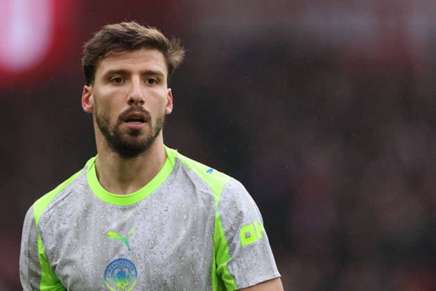 Ruben Dias (MC) at the Nottingham Forest v Manchester City EPL match, at The City Ground, Nottingham, Notts., on 27th December, 2025. 