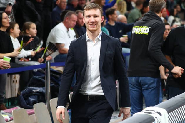 15. Spieltag der Basketball 2. Bundesliga ProA in der Oberfrankenhalle in Bayreuth Saison 2025-2026 BBC Bayreuth gegen Uni Baskets Münster Nils Scheller (BBC Bayreuth Co-Trainer)