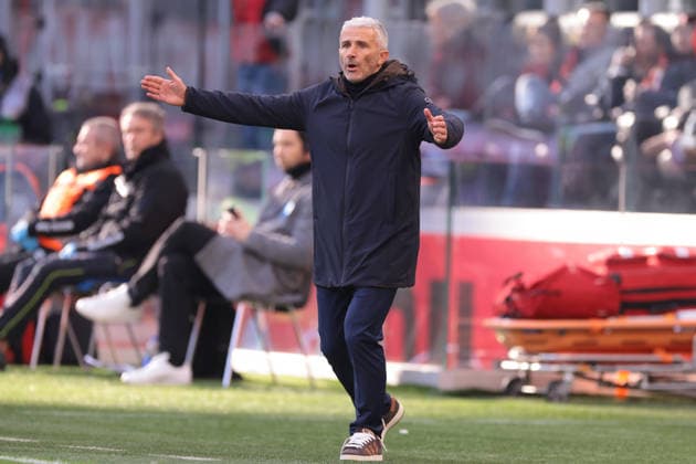 Milan, Italy, 28th December 2025. Alberto Bertolini Assistant coach of Hellas Verona reacts during the AC Milan vs Hellas Verona Serie A match at Giuseppe Meazza, Milan. Picture credit should read: Jonathan Moscrop Sportimage EDITORIAL USE ONLY. No use with unauthorised audio, video, data, fixture lists, club league logos or live services. Online in-match use limited to 120 images, no video emulation. No use in betting, games or single club league player publications. SPI_014_JM_MILAN_VERONA SPI-4369-0014